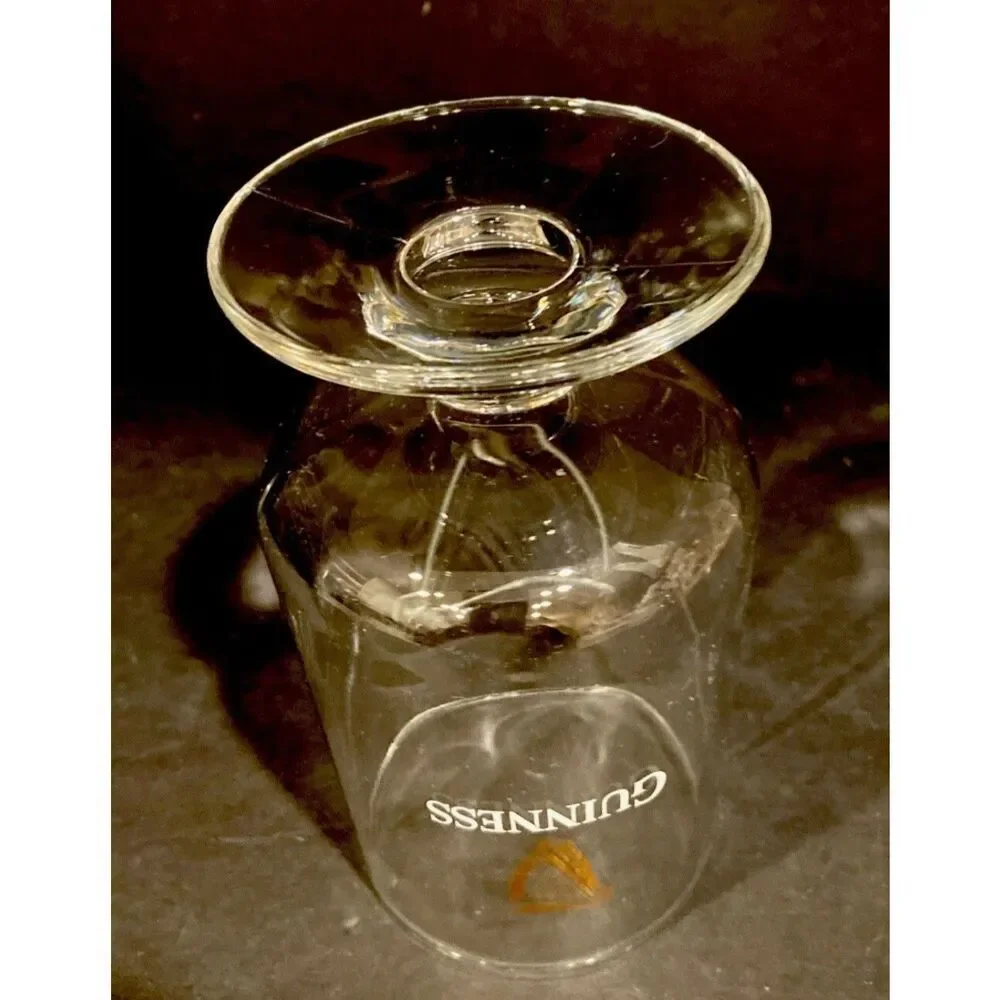 Authentic Guinness STEM Pint GlassEmbossed HARP 14.2oz SET Of 2.